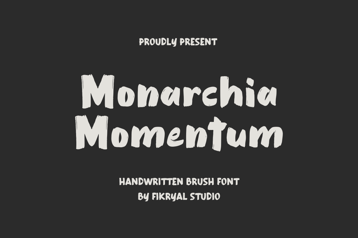 Monarchia Momentum Font | fikryalstudio | FontSpace