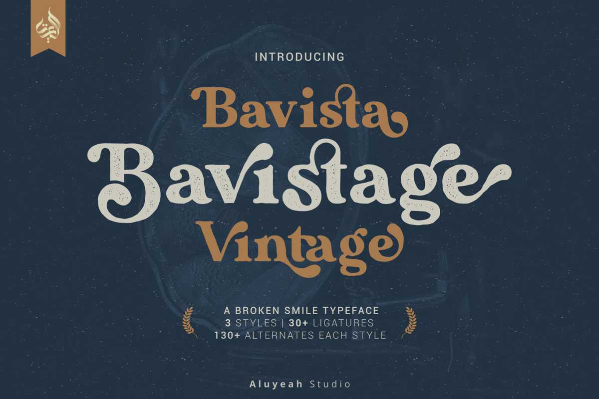 Bavistage Font | Aluyeah Studio | FontSpace