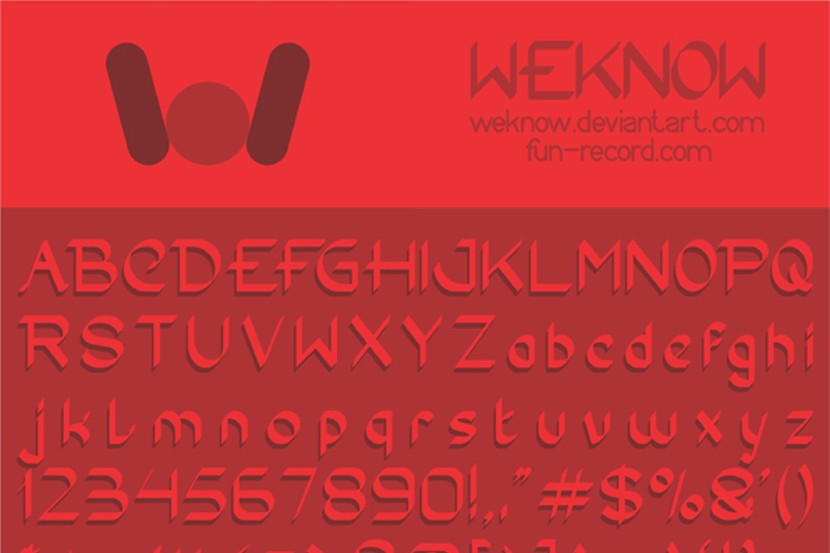 Conversation Font | weknow | FontSpace