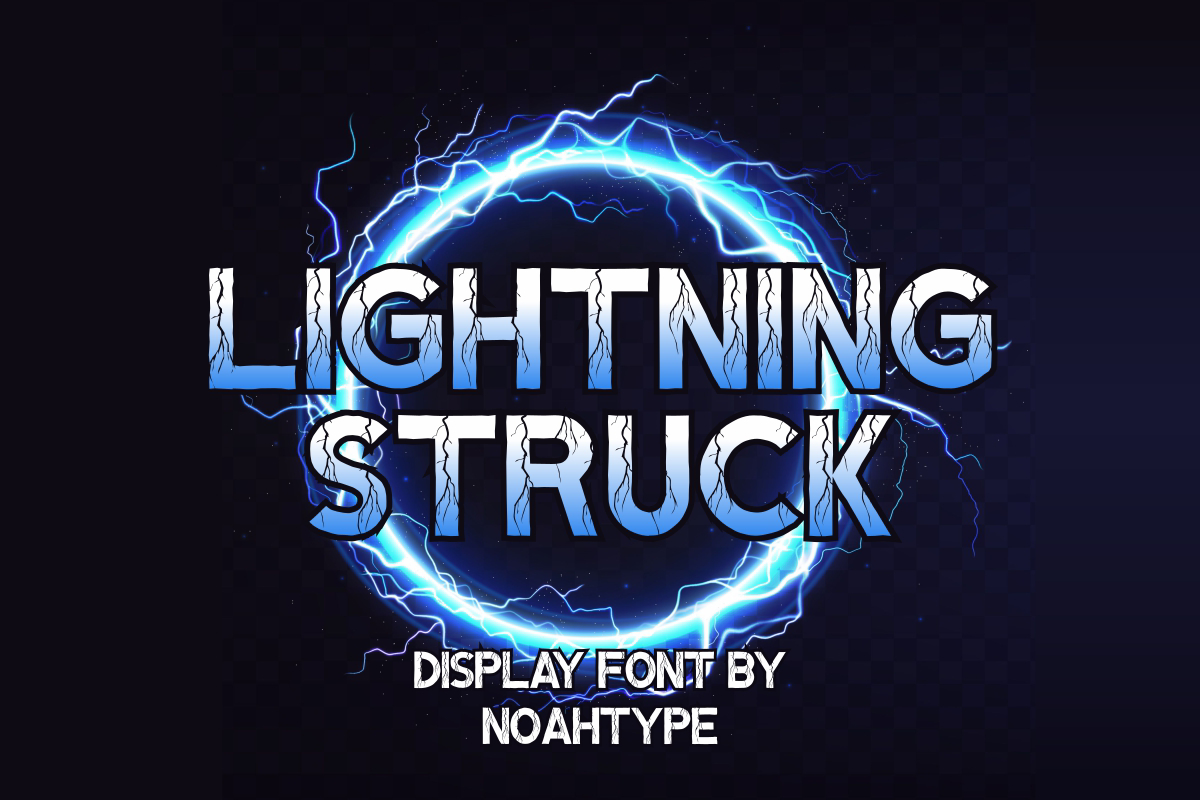 Lightning Struck Font noahtype FontSpace
