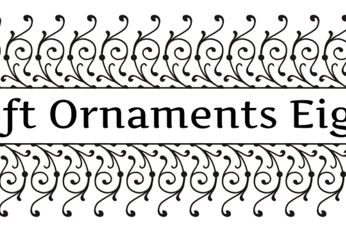 Soft Ornaments Eight Font Intellecta Design FontSpace