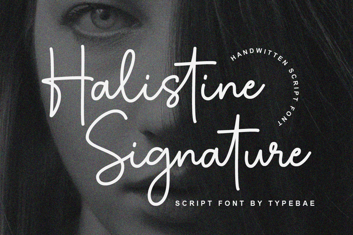 Halistine Signature Font | Typebae | FontSpace