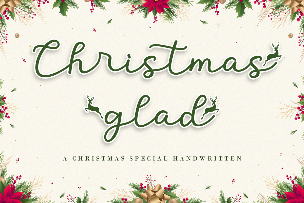 Christmas Glad Font | AEN Creative Studio | FontSpace