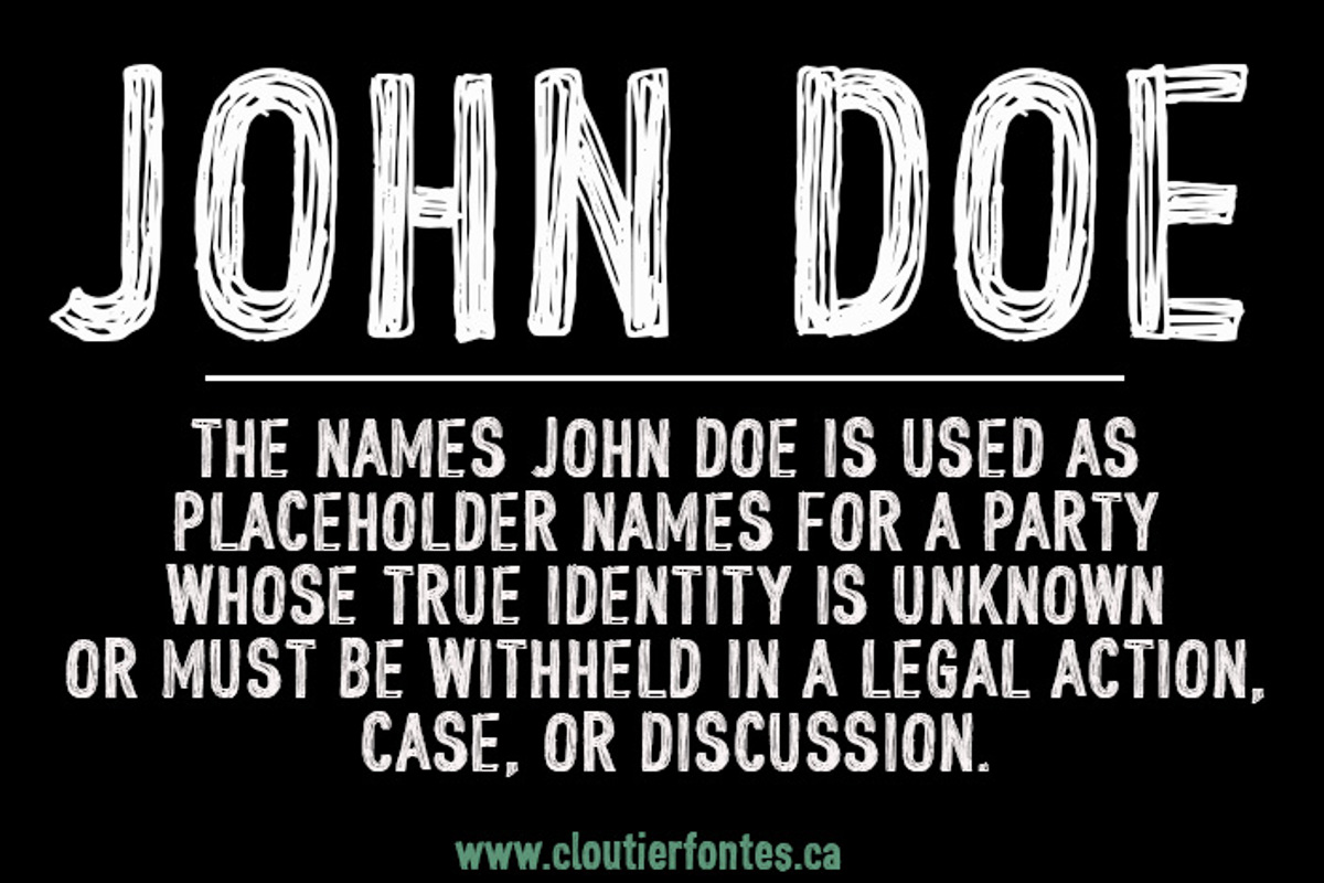 CF John Doe Font