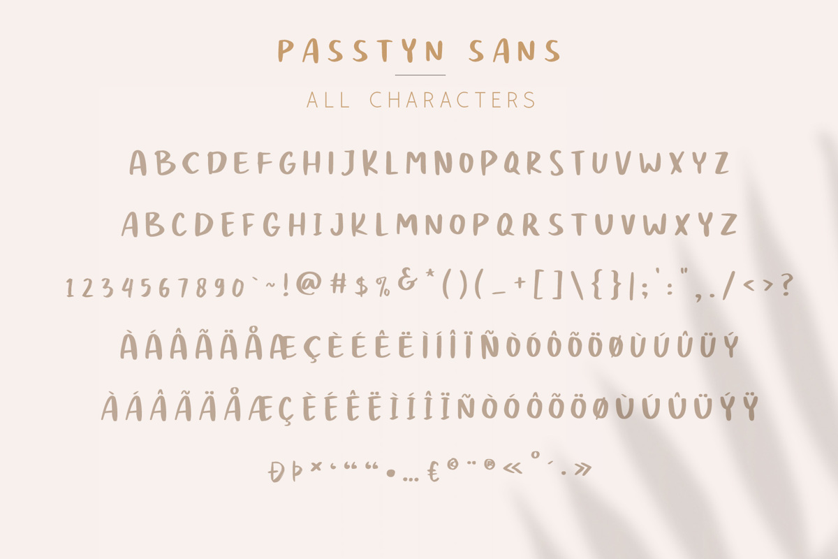 Passtyn Sans Font Craftsupplyco Fontspace
