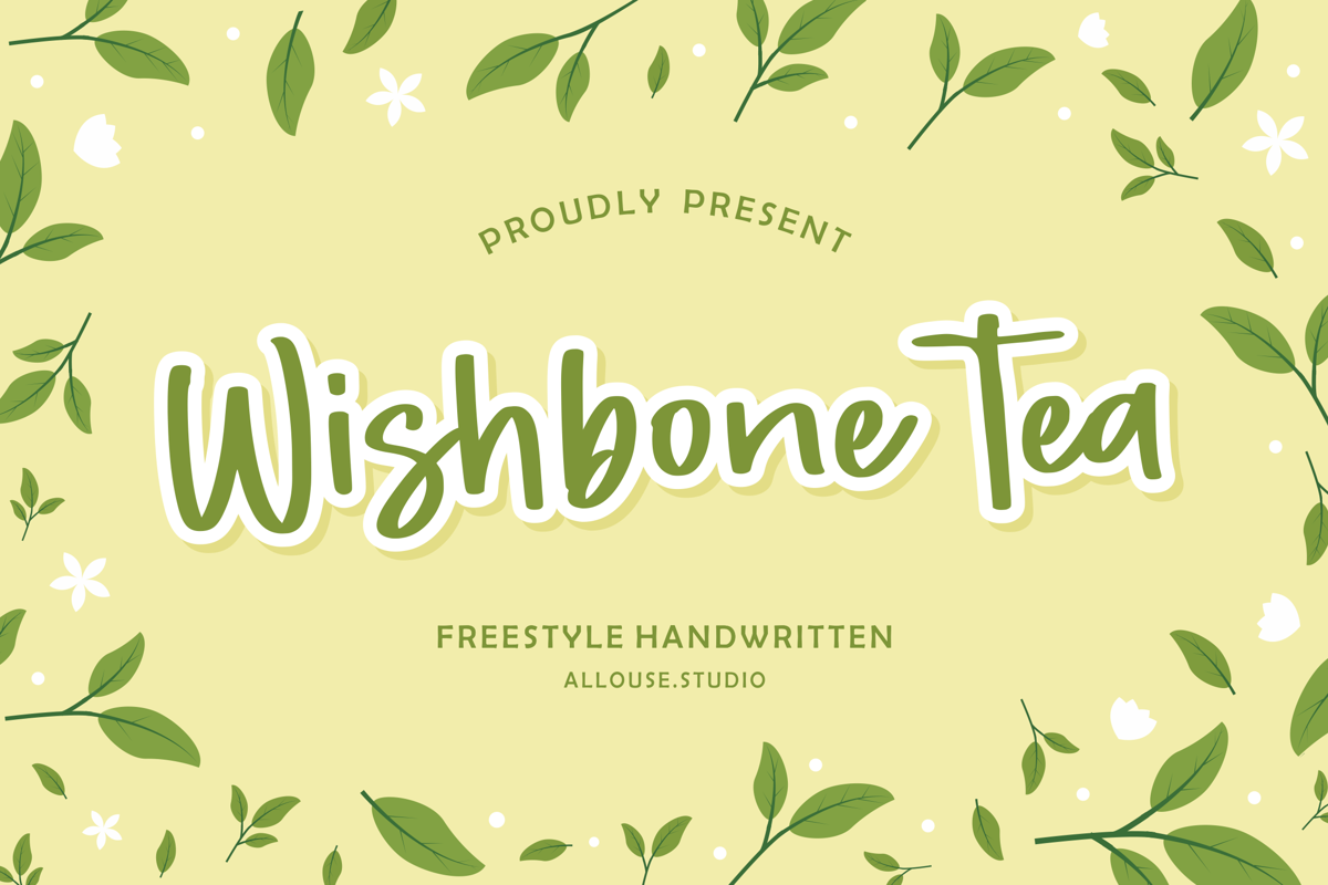 Wishbone Tea Font | Allouse.Studio | FontSpace