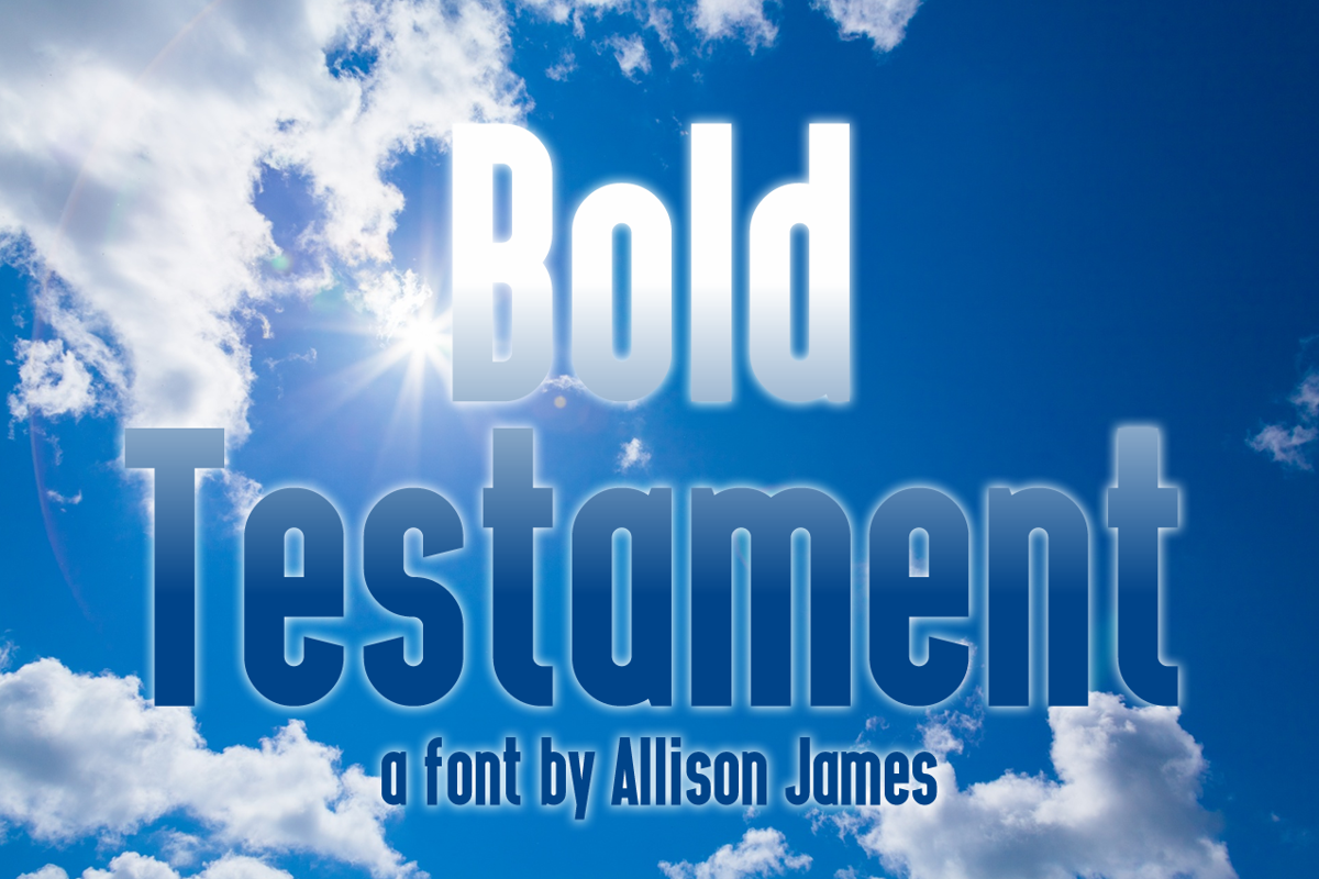 Bold Testament Font Chequered Ink FontSpace