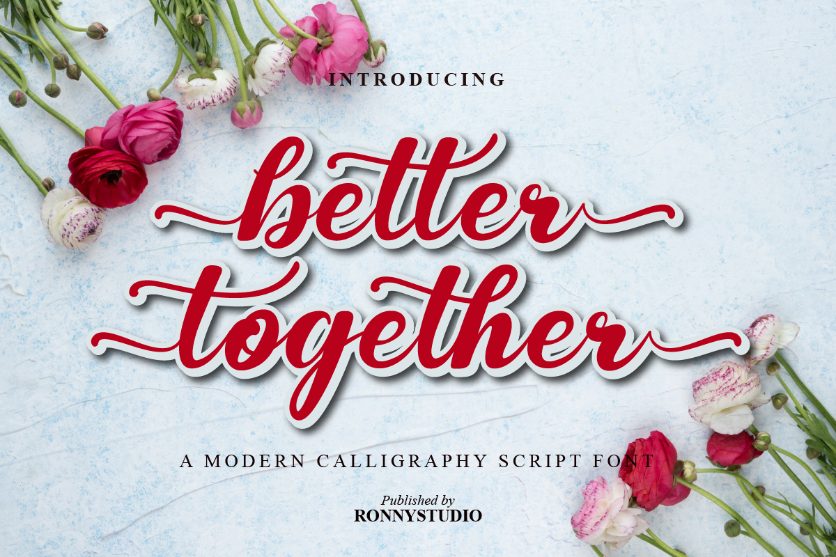 Better Together Font | Ronny Studio | FontSpace