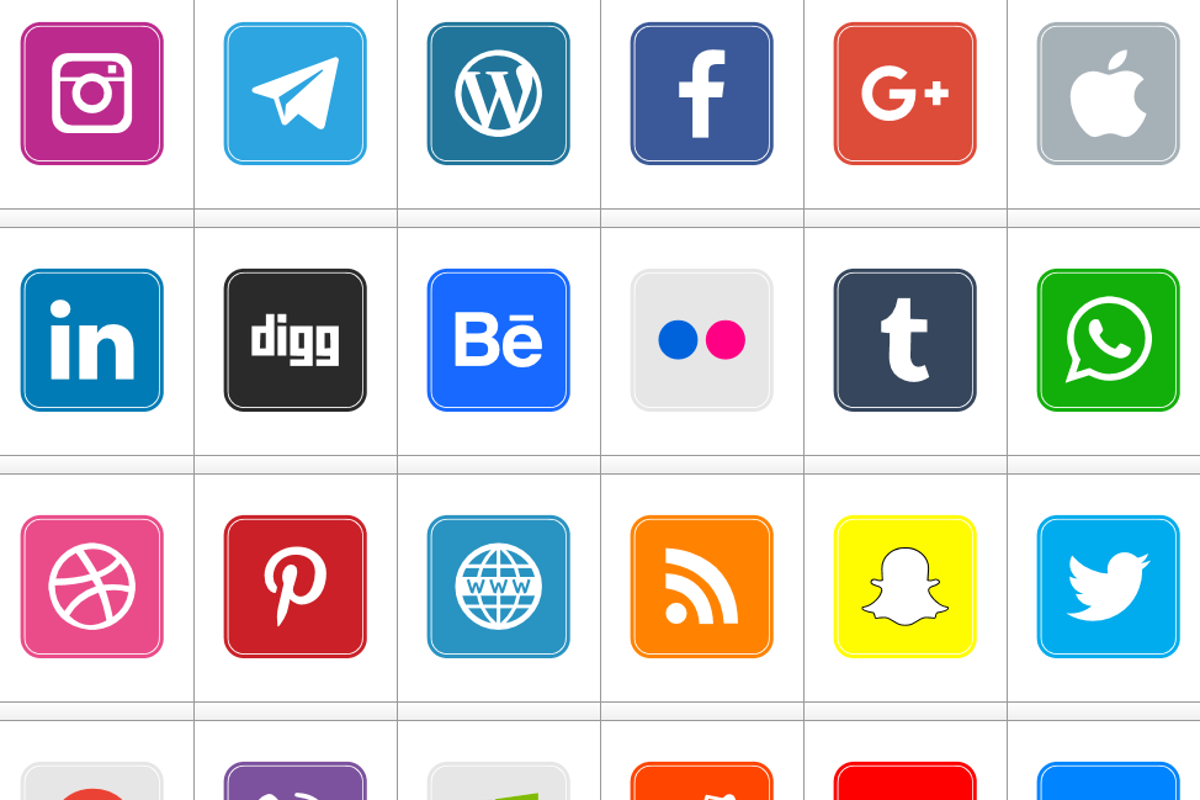 Кнопки социальных сетей. Значки соцсетей. Иконки соц сетей. Логотипы соцсетей. Социальные иконки.