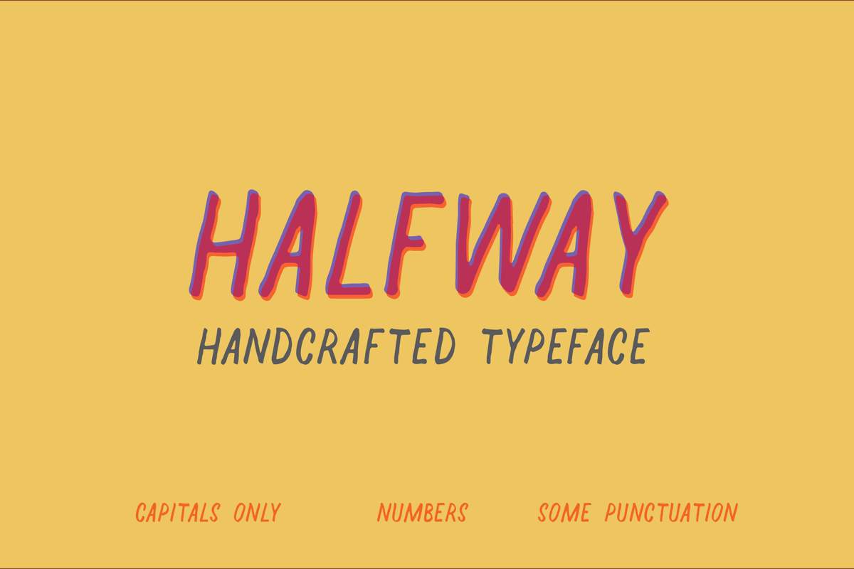 Halfway Font | Alternatype | FontSpace