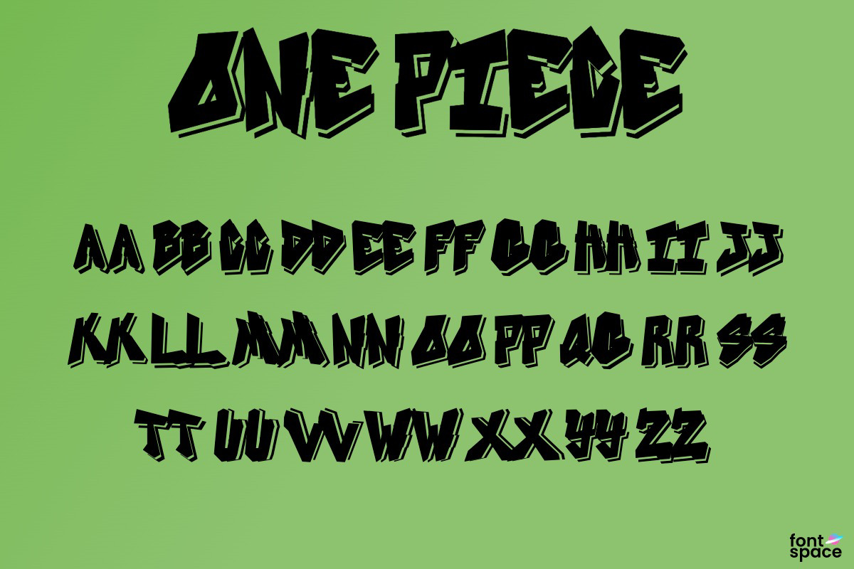 ONE PIECE Font docallisme FontSpace