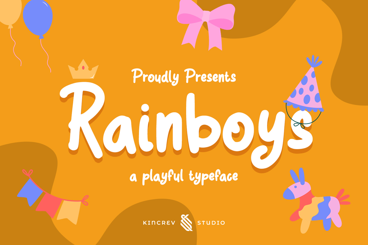 Rain Boys Font KincrevStudio FontSpace