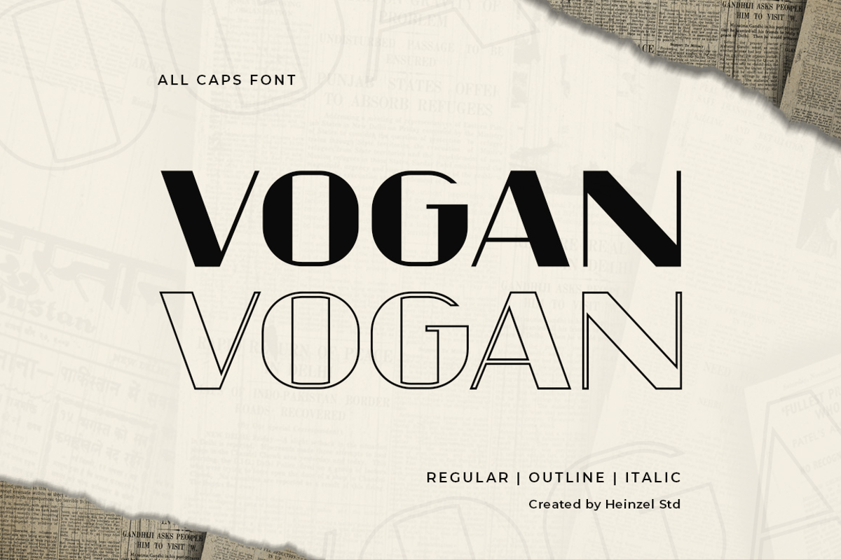 Vogan Font | Heinzel Studio | FontSpace