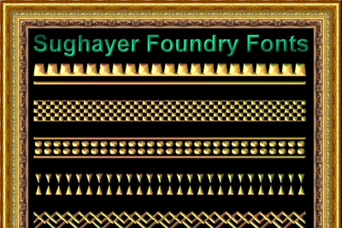 Vintage Borders_017 Font | Sughayer Foundry | FontSpace