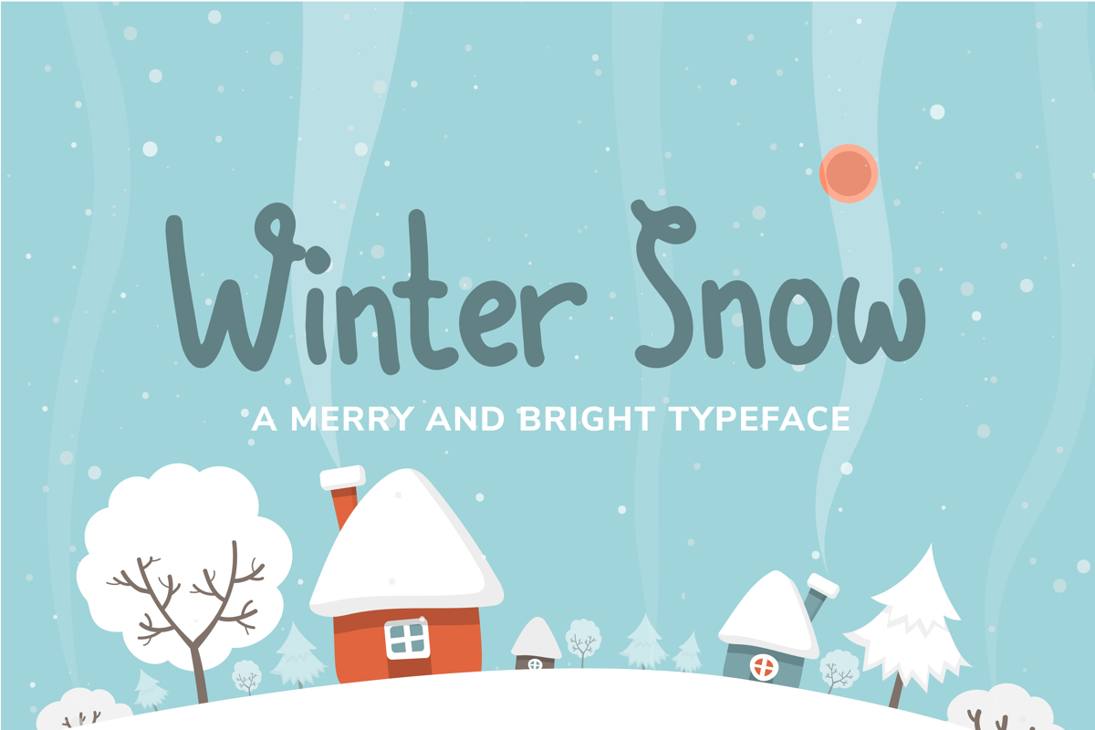 Winter Snow Font - Free Download