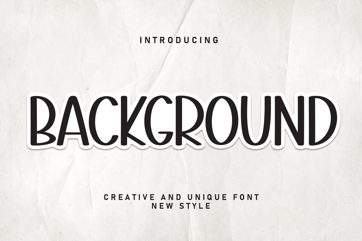Background Font - Free Download