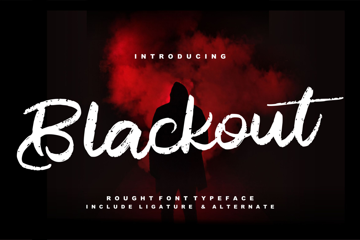 Blackout Font Vunira FontSpace