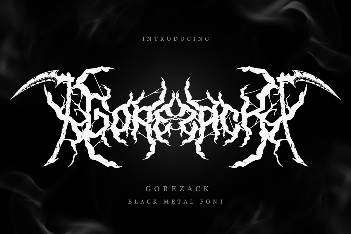 Gorezack font madhaline studio fontspace
