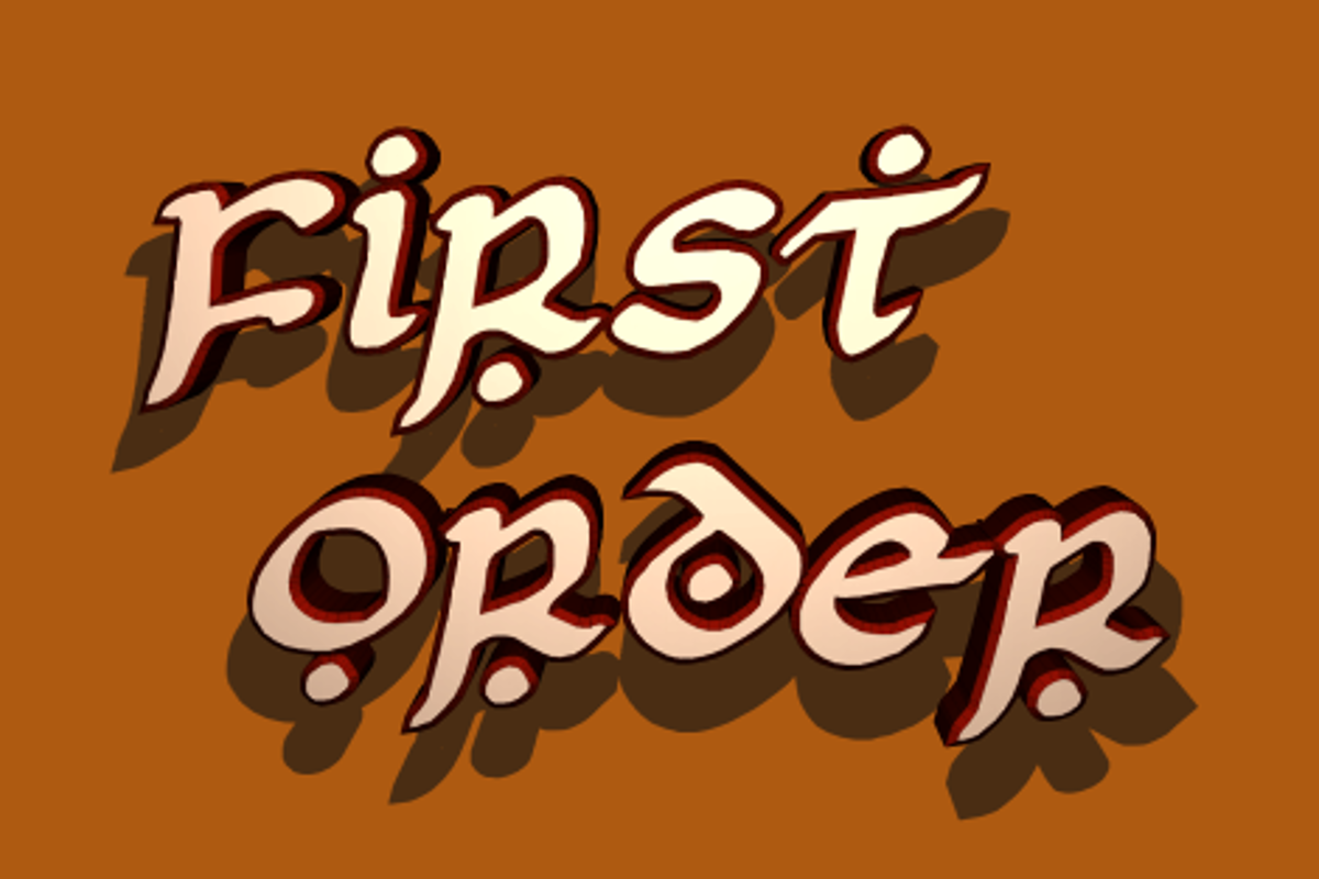 First Order Font | Iconian Fonts | FontSpace