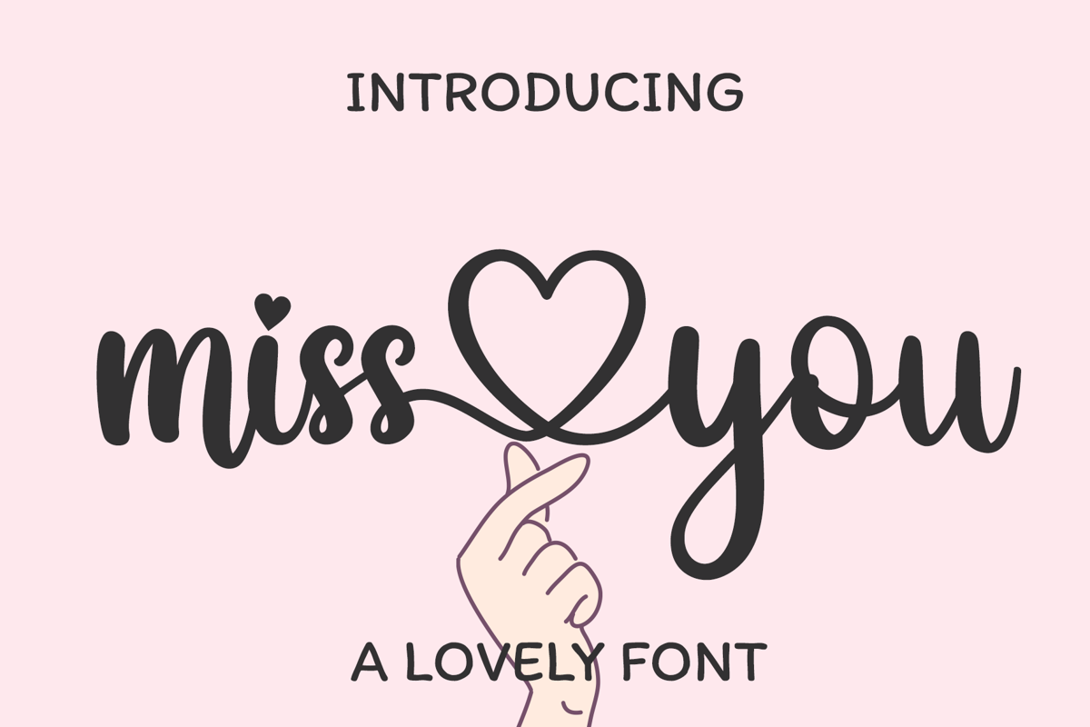 Miss you Font | Beary.dsgn | FontSpace