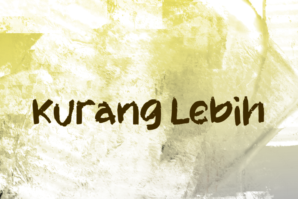 K Kurang Lebih Font | wepfont | FontSpace