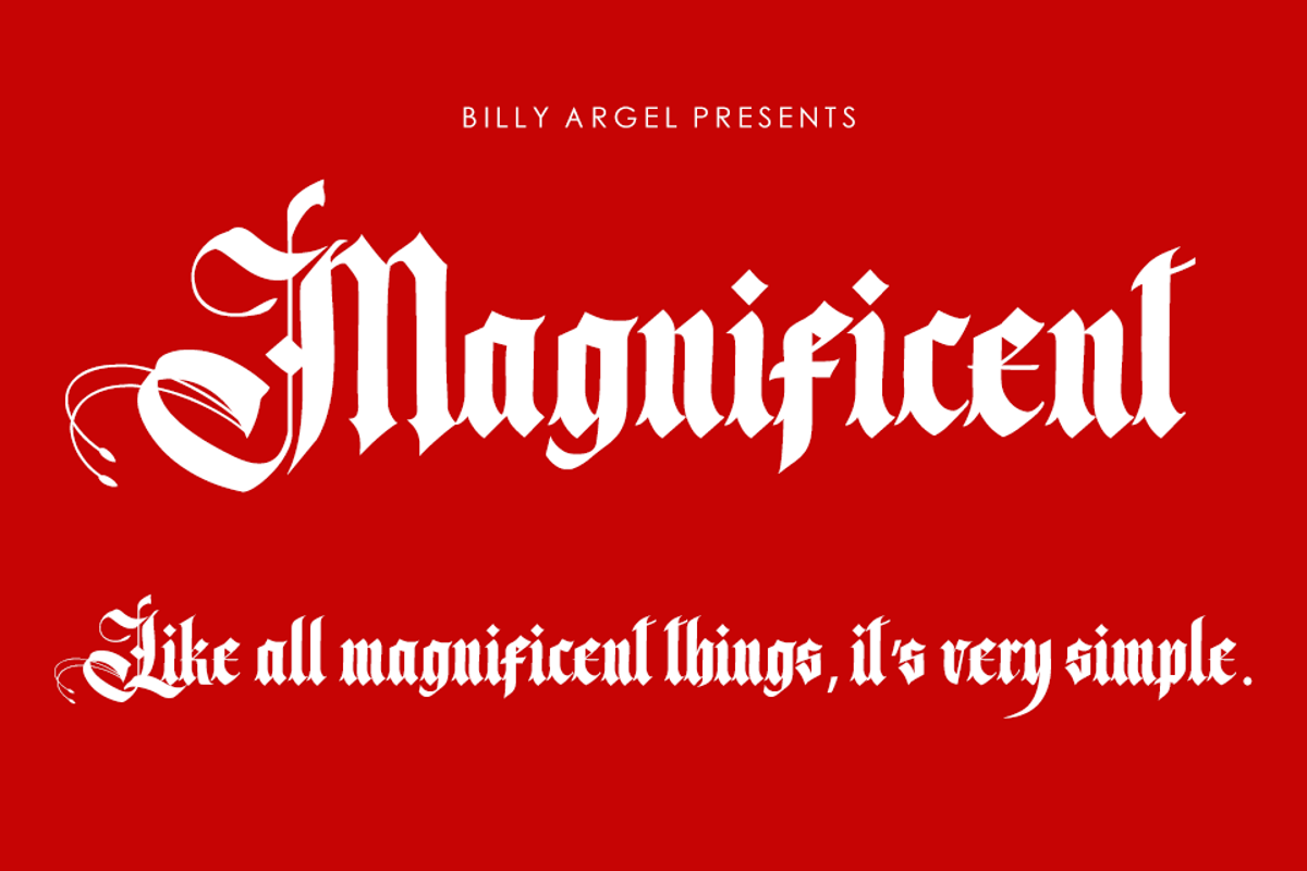 Magnificent Font - Free Download