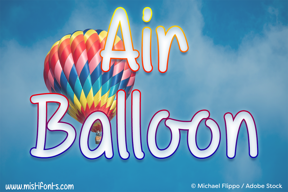 Air words. Шрифт Balloon. Balloon font. Balloon font free.