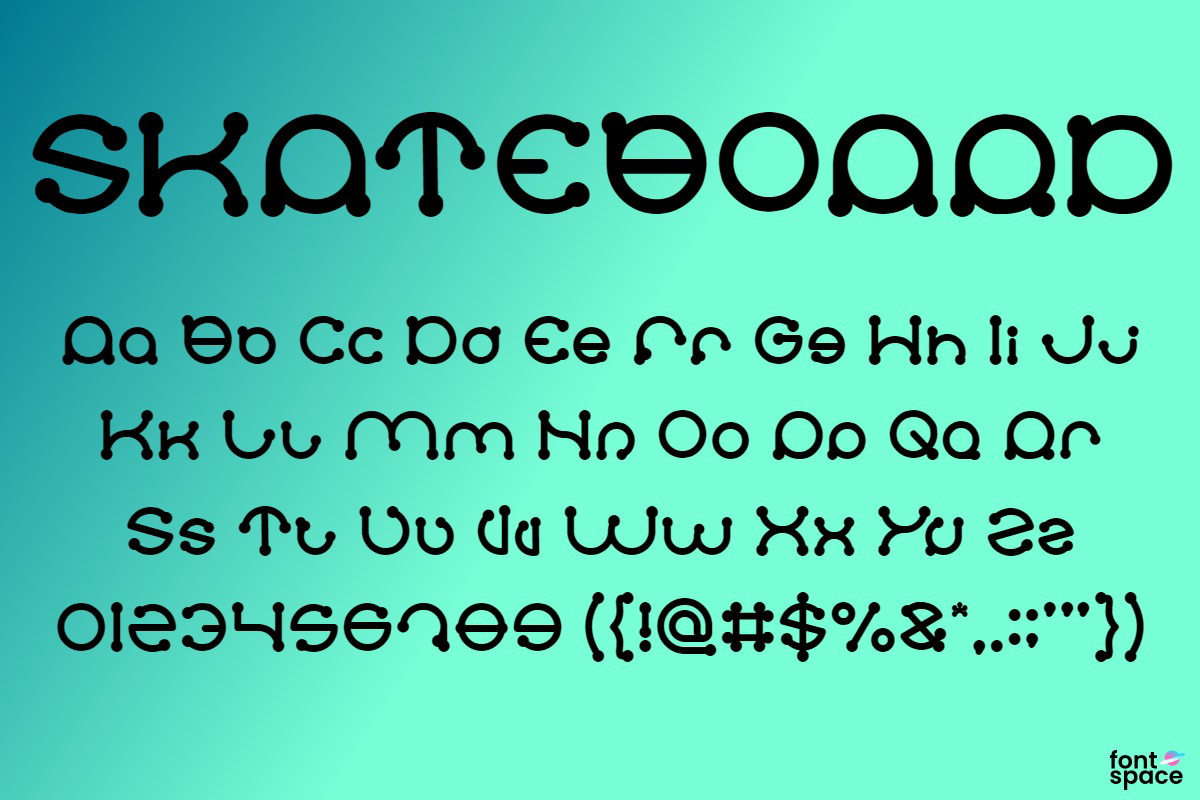 Skateboard Font weknow FontSpace