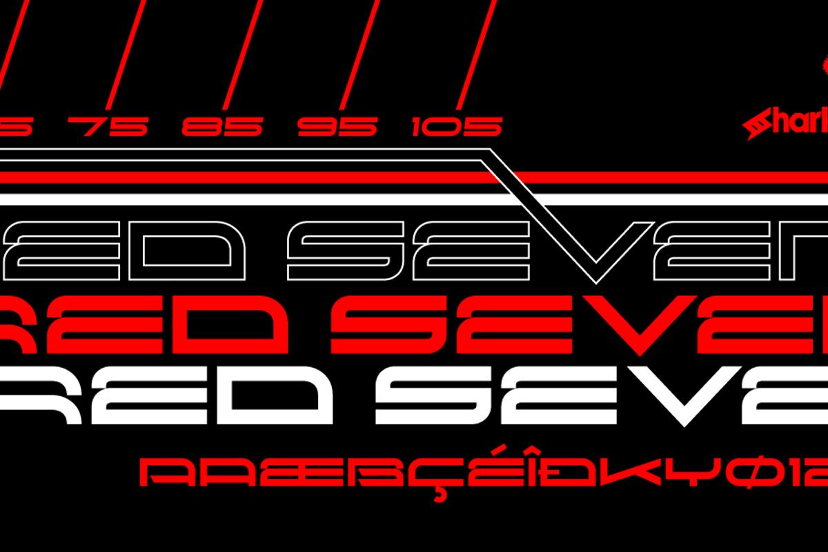 Font red. Шрифт Seven. Красный шрифт. Семерка шрифт. Red October шрифт.