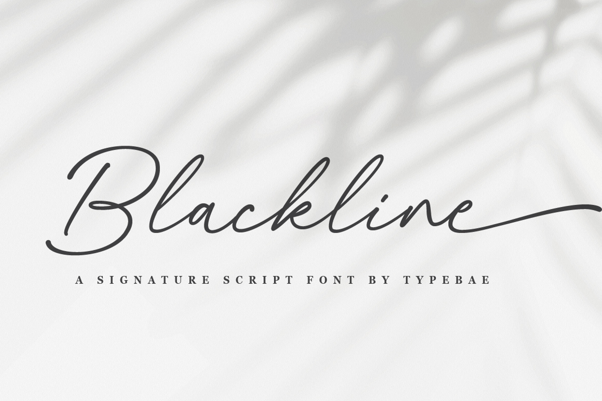 Blackline Font | Typebae | FontSpace