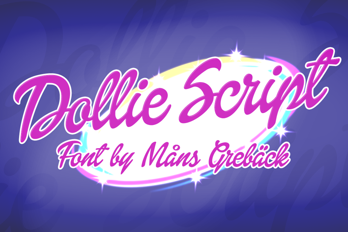 Dollie Script Font Numbers