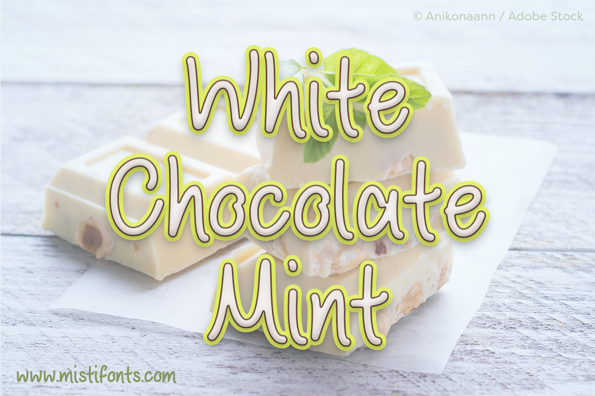 White Chocolate Mint Font - Free Download