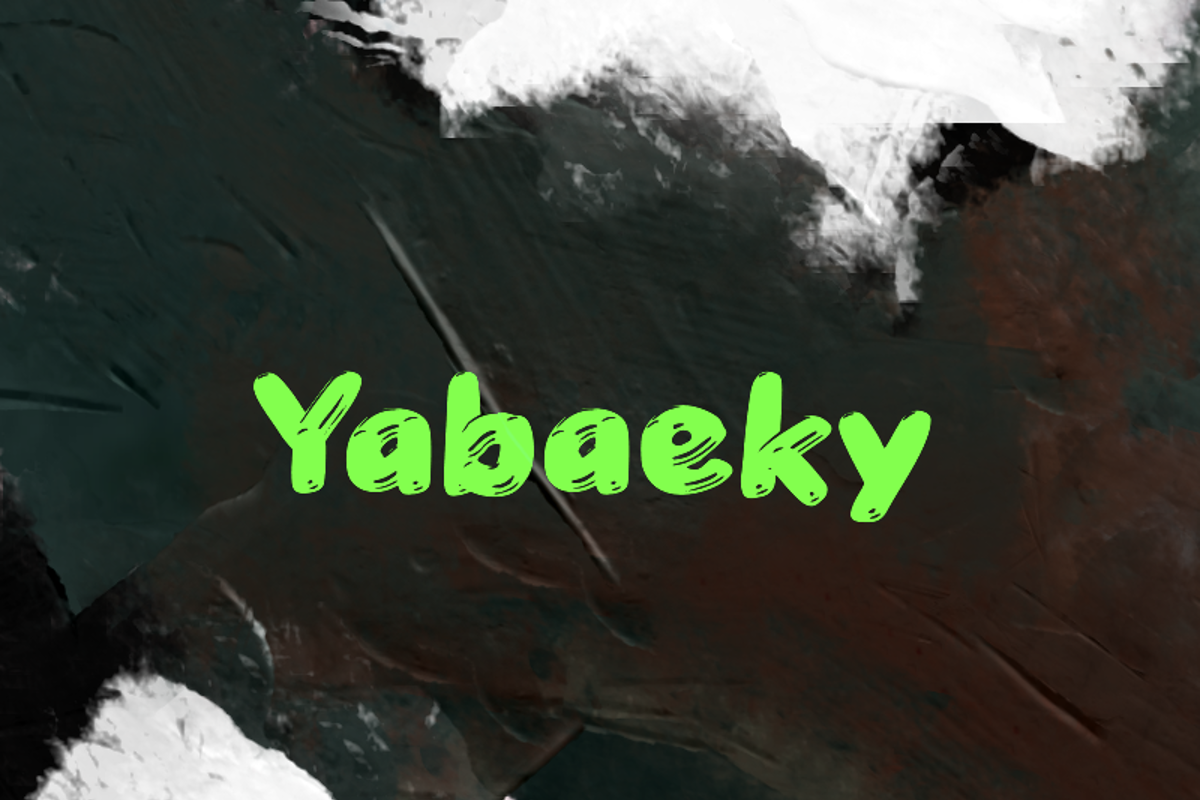 Yabako Lettering Y Yabaeky Font - Free Download