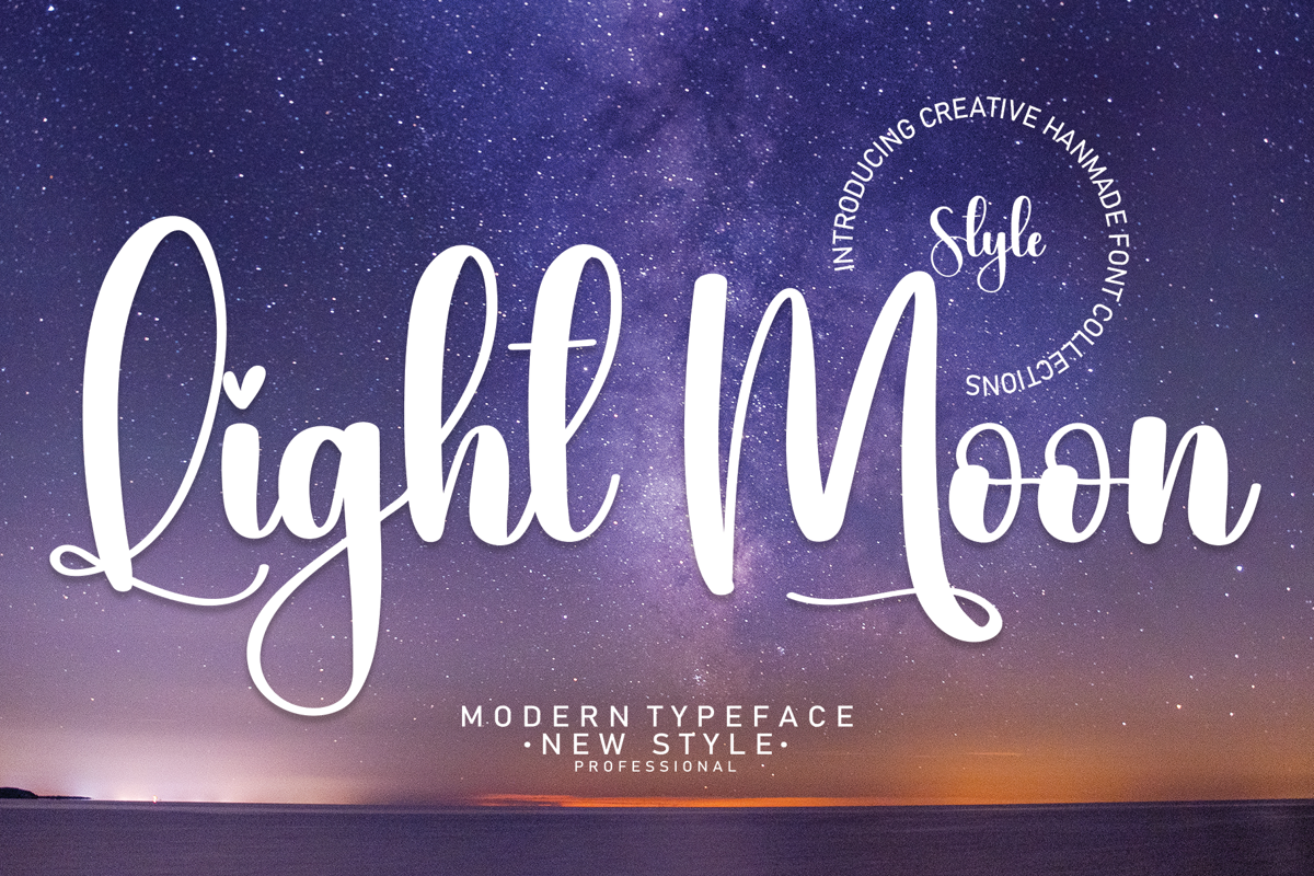 Light Moon Font | scratchones_creative | FontSpace