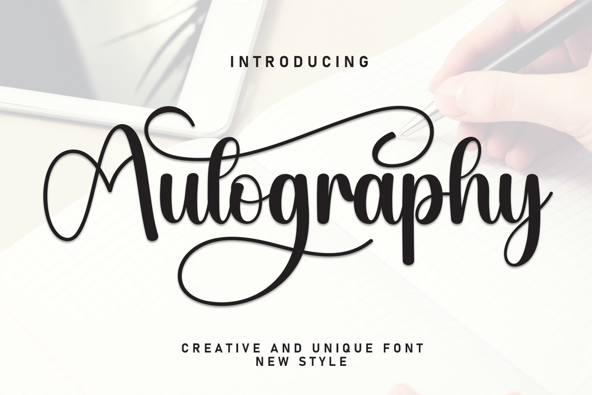 Autography Regular Autography Font - Free Download