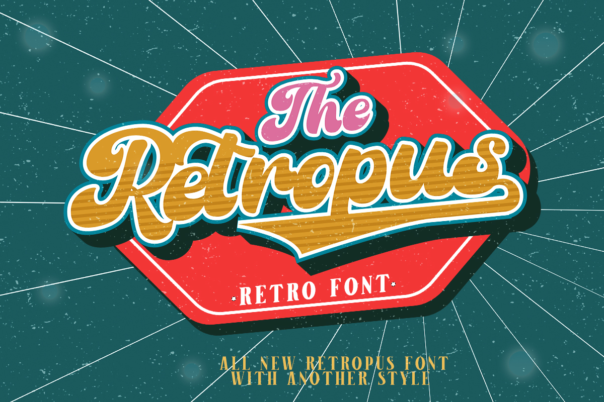 Retropus Font | Lettercorner Studio | FontSpace