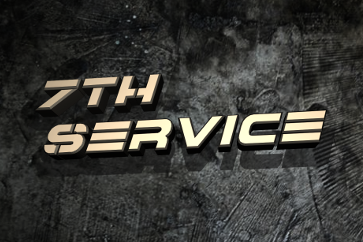 Сервис шрифтов. Шрифты 7th service. Font service. 7th service.