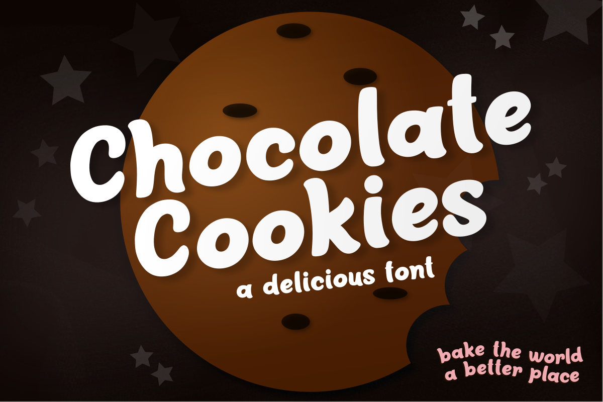 Chocolate Cookies Font | deedeetype | FontSpace