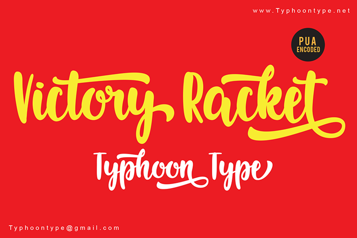 Victory Racket Font Typhoon Type Suthi Srisopha Fontspace