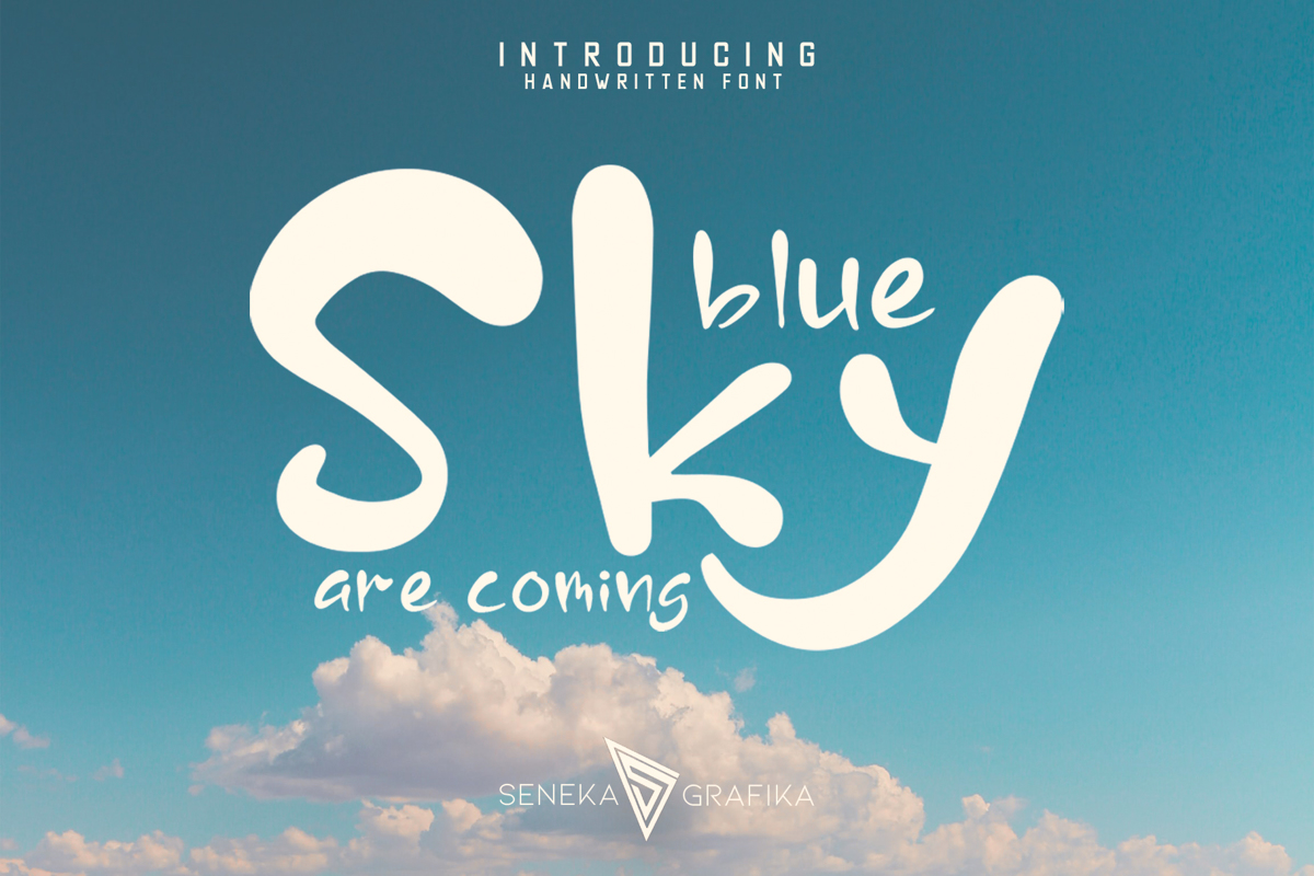 blue-sky-font-senekaligrafika-fontspace