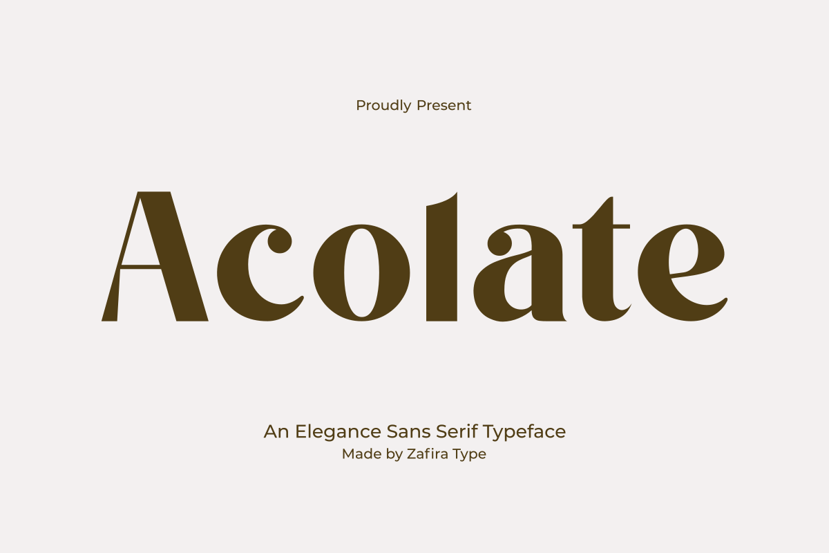 Acolate Font | zafiratype | FontSpace