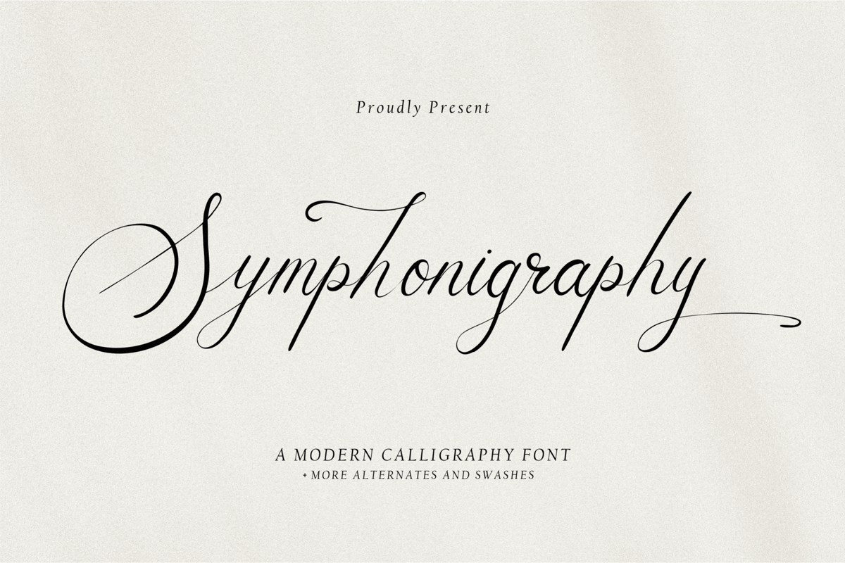 Symphonigraphy Font | qwrtype_foundry | FontSpace