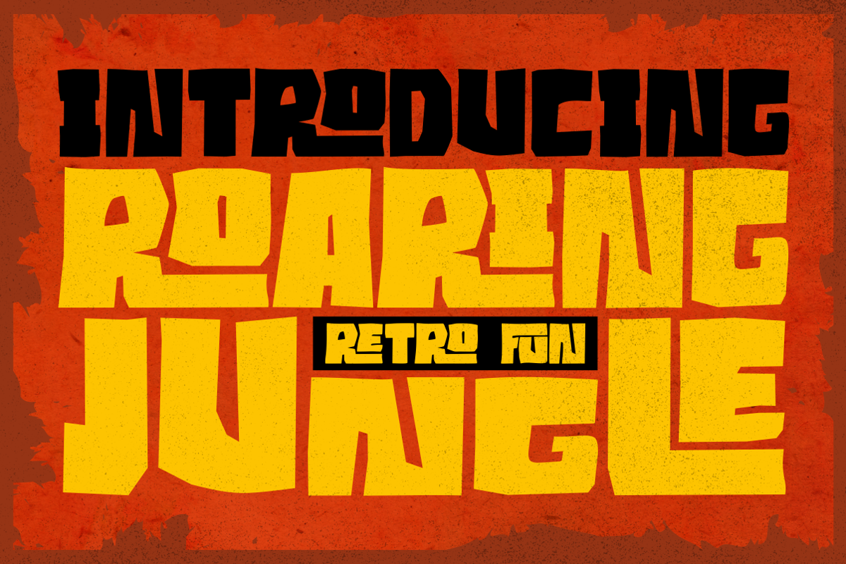 Roaring Jungle Font Ergibi Studio FontSpace