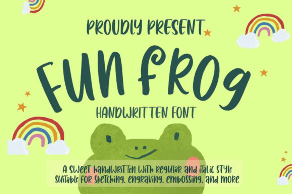 Fun Frog Font Isolatype FontSpace
