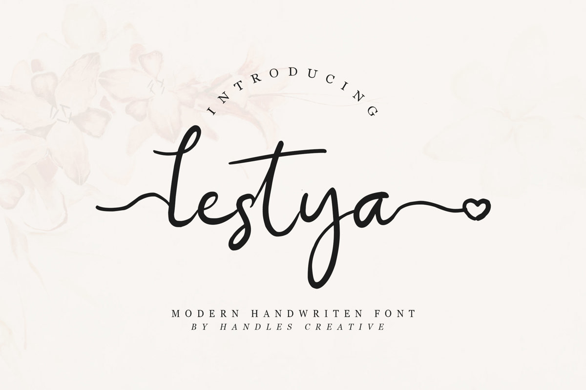 Lestya Font | Handles Creative | FontSpace