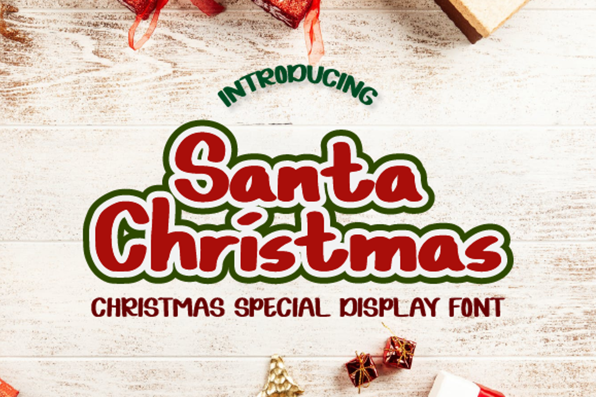 Santa Christmas Font | Letterayu Studio | FontSpace