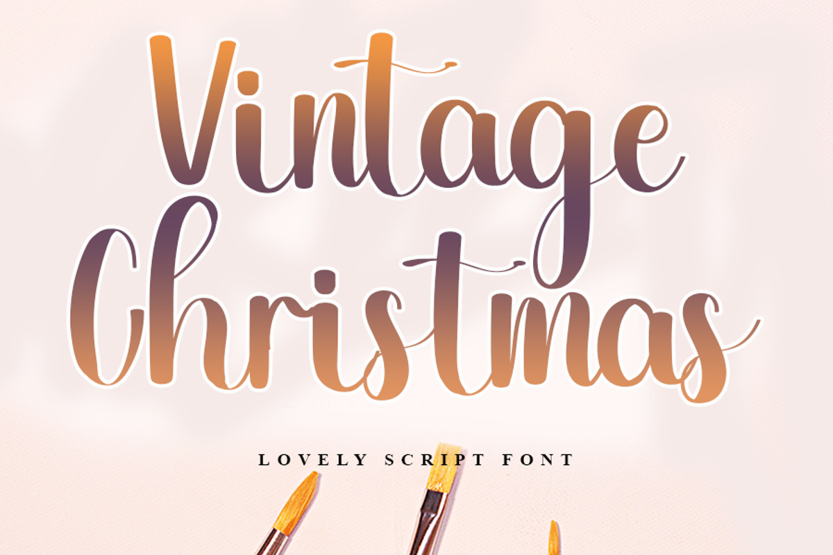 Vintage Christmas Font 