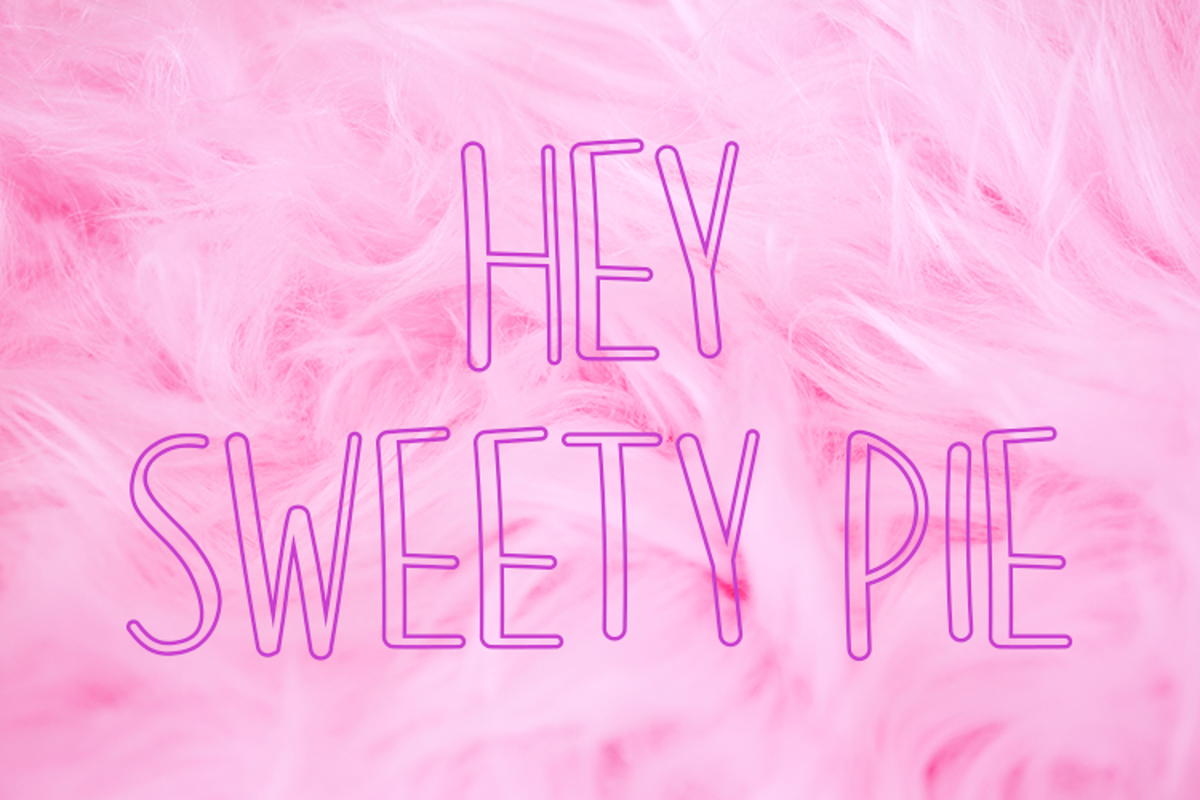 Hey Sweety Pie Font figuree FontSpace