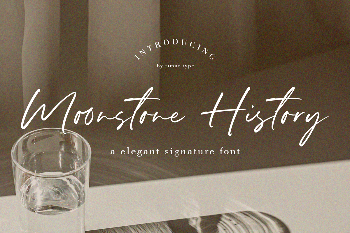 Moonstone History Font Timur type FontSpace