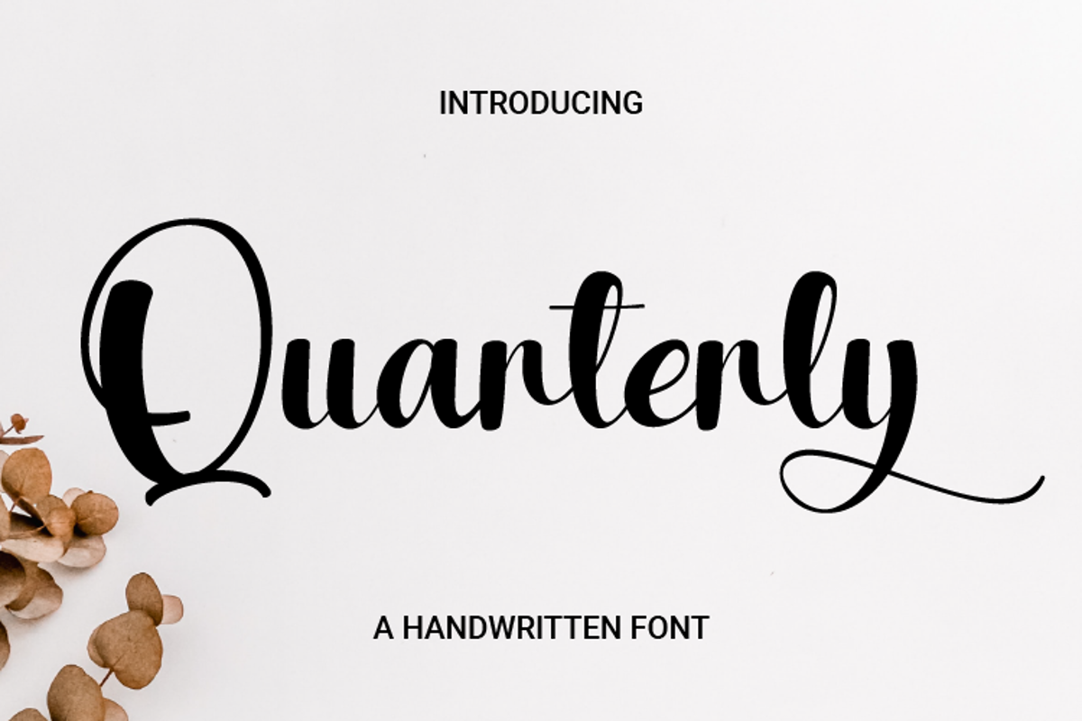 Quarterly Font | Rvandtype Studio | FontSpace